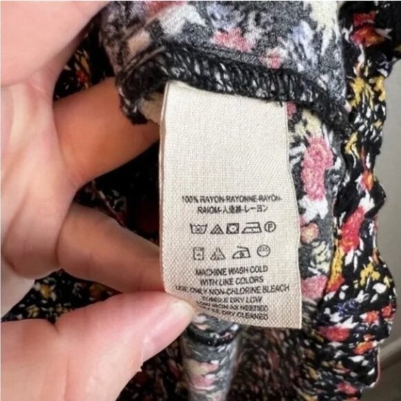 FREE PEOPLE Wildflower Fields Henley Top - Picture 3 of 12